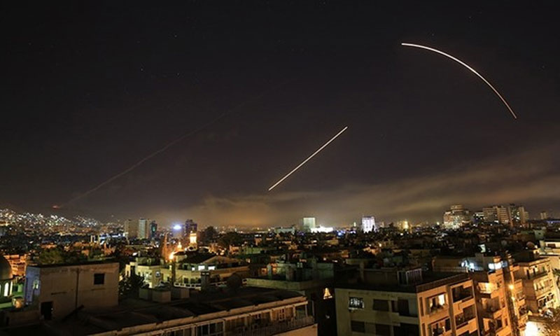 امریکا، برطانیہ اور فرانس کا شام میں اسد فورسز پر حملہ | urduhumnews.wpengine.com