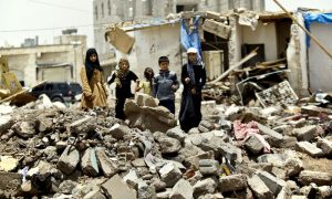 یمن: اتحادی طیاروں کی بمباری، 55 افراد ہلاک |humnews.pk