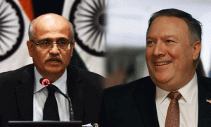بھارتی سیکرٹری خارجہ کی امریکی وزیرخارجہ سے ملاقات، تجارتی تعلقات بڑھانے کی خواہش کا اظہار