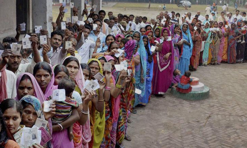 بھارت:لوک سبھا انتخابات کے تیسرے مرحلے میں پولنگ کا آغاز ہو گیا
