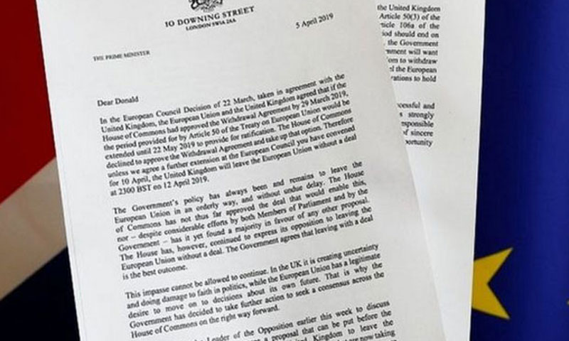 بریگزٹ: تھریسامے کا یورپی یونین کو 30 جون تک توسیع کے لیے خط