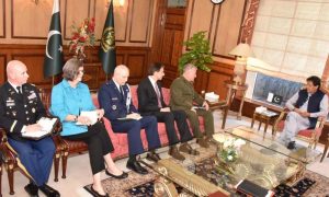 وزیراعظم اور سربراہ پاک بحریہ سے امریکی سینٹکام کمانڈر کی ملاقات