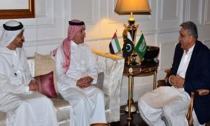 آرمی چیف جنرل قمر جاوید باجوہ سے سعودی اور اماراتی وزرائے خارجہ کی ملاقات