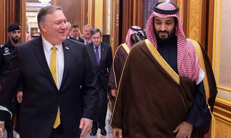 امریکی وزیرخارجہ کا سعودی ولی عہد سے ٹیلی فونک رابطہ