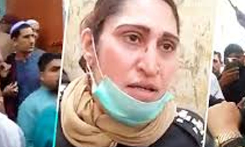 کراچی: خاتون ایس ایچ او شرافت خان پر حملے کا مقدمہ درج