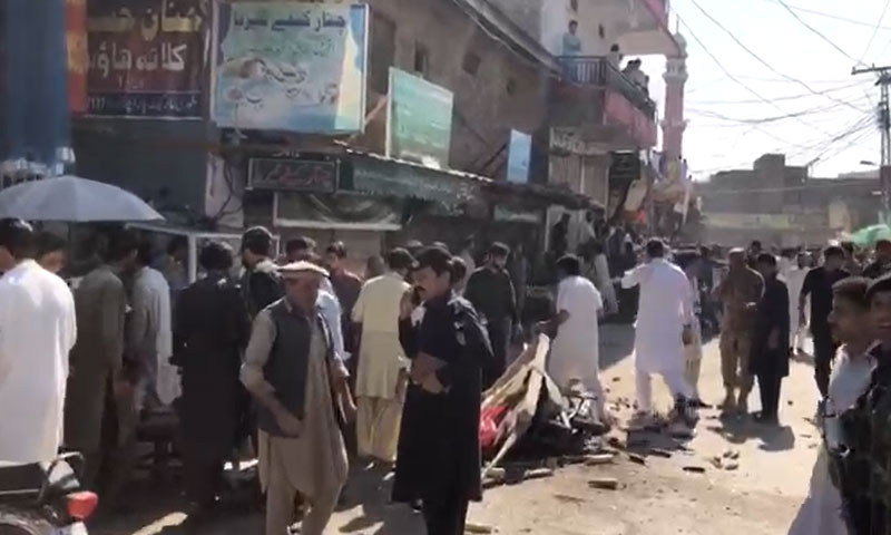 پاراچنار کے طوری بازار میں دھماکہ، 15 افراد زخمی