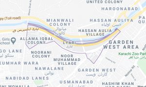 کراچی: لیاری میں رہائشی عمارت کا حصہ گر گیا