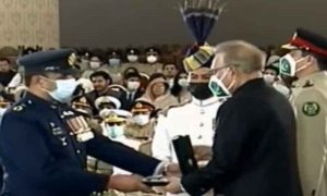 ایوان صدر: یوم دفاع پاکستان کے موقع پر اعزازات دینے کی تقریب