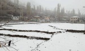 گلگت بلتستان اور آزاد کشمیر کے بالائی علاقوں میں برف باری