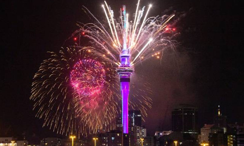 نیوزی لینڈ اور آسٹریلیا میں سال نو کا جشن: آسمان بقعہ نور بن گیا