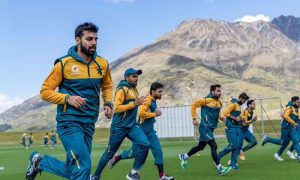 دورہ نیوزی لینڈ: قومی ٹیم کا آکلینڈ میں ٹریننگ سیشن