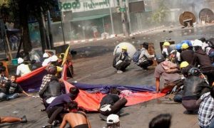 میانمار میں فوجی بغاوت کیخلاف مظاہرے، 38 افراد ہلاک
