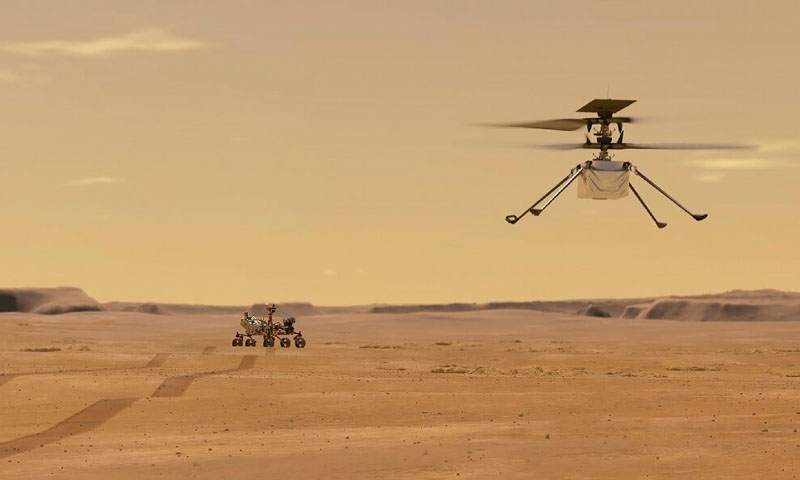 مریخ پر ناسا کے ہیلی کاپٹر کی کامیاب پرواز