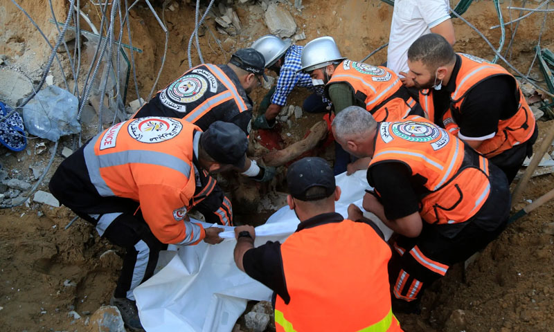 غزہ: 126فلسطینی شہید، 830 زخمی، اسپتالوں میں گنجائش ختم ہو گئی