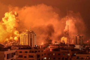 غزہ کی سب سے خوفناک رات، اسرائیلی بمباری سے سینکڑوں فلسطینی شہید