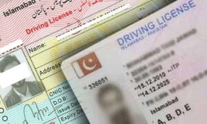 ڈرائیونگ لائسنس driving license