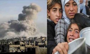 امدادی مراکز پر بمباری