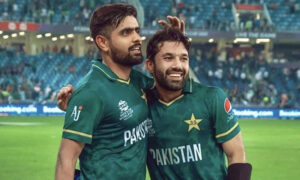 شکست پر شائقین کو رضوان اور بابر کی یاد ستانے لگی، جنگ تو ہم جیتے سوشل میڈیا پر دلچسپ تبصرے