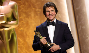 ٹام کروز کو شاندار فلمی کیریئر پراعزازی آسکر ایوارڈ سے نواز دیا گیا